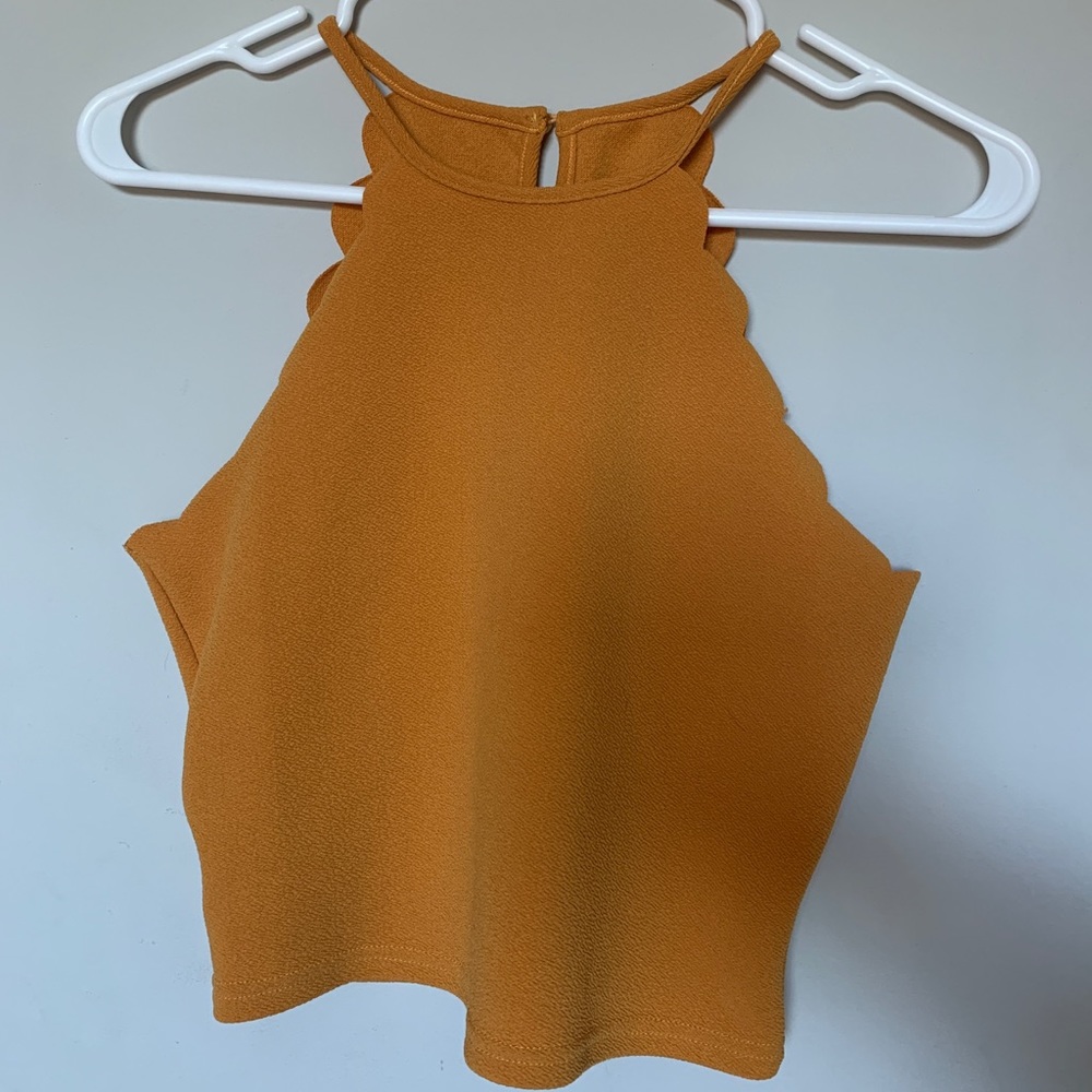 Yellow halter top